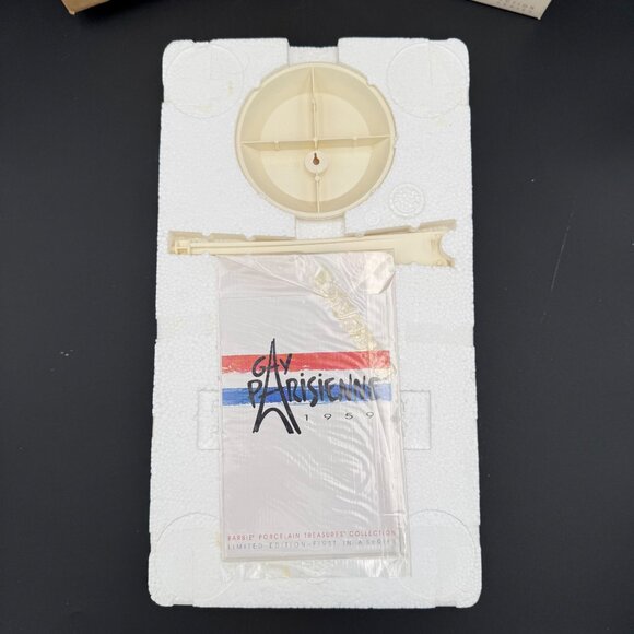 Barbie Gay Parisienne 1959 Repro Porcelain Mattel 9973-9993 Shipper Limited Edit - Picture 7 of 15